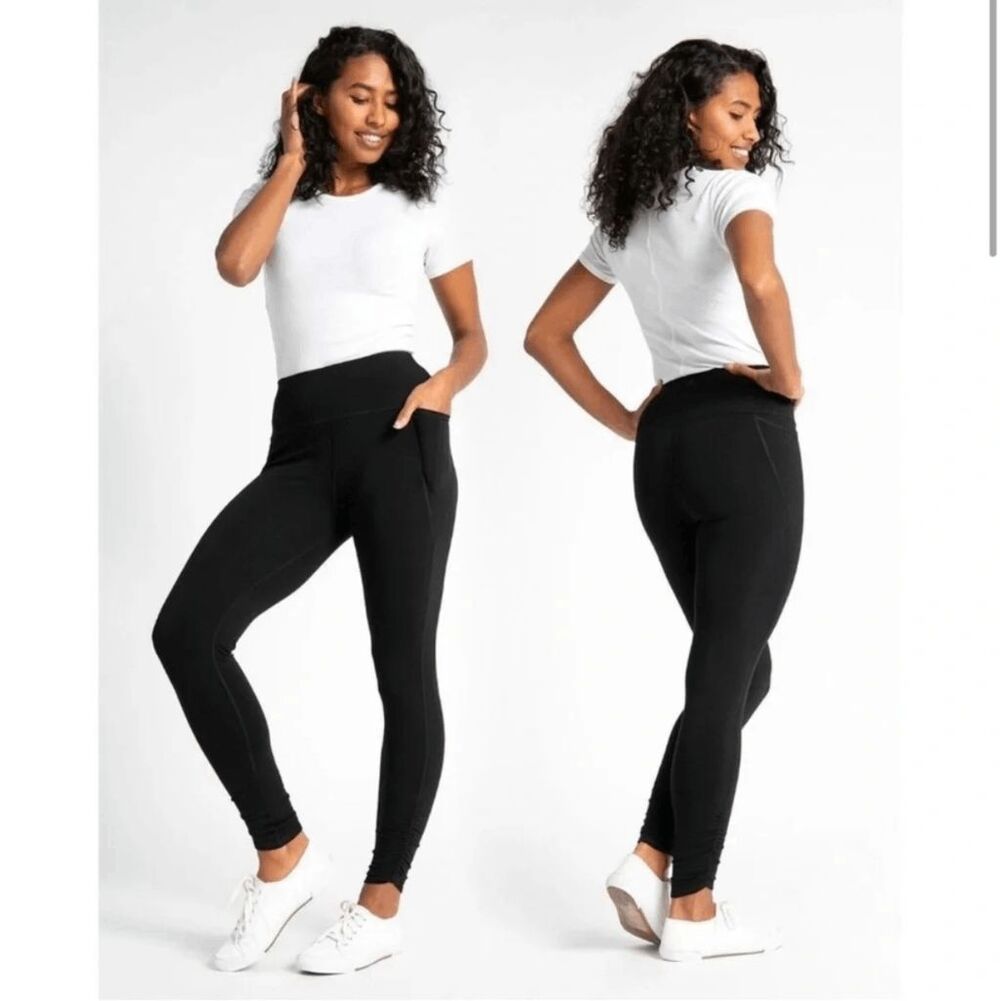 New Betabrand Black Vinyasa Legging Dress Pant Yoga Pants XSmall Petite